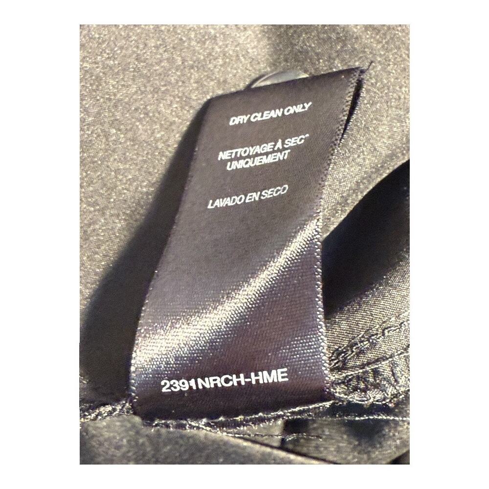 WAYF Women's XL Black Metallic Pinstripe Wide-Leg‎ Trousers Workwear Pants NWOT - Picture 7 of 7